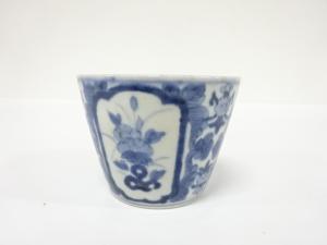 古伊万里　染付　蕎麦猪口　2客